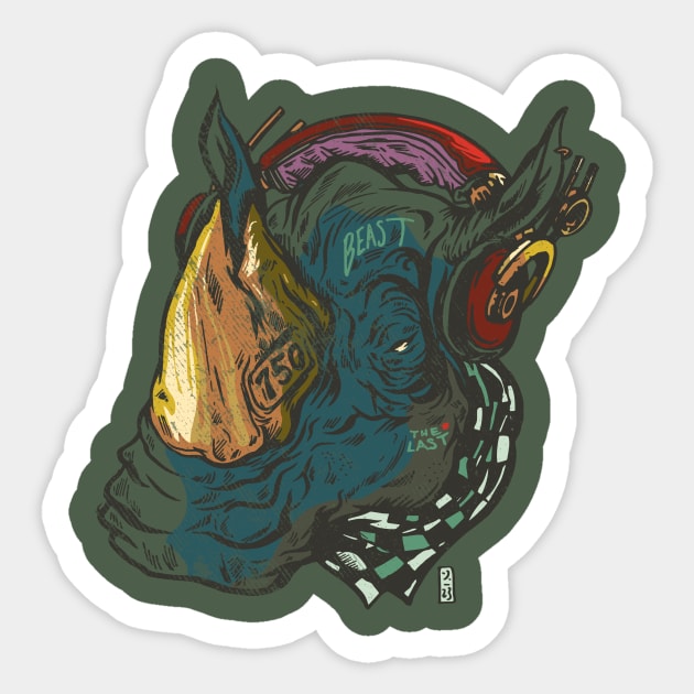 The Last Urban Beast Sticker by Thomcat23